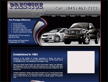 Tablet Screenshot of prestigeauto-ny.com